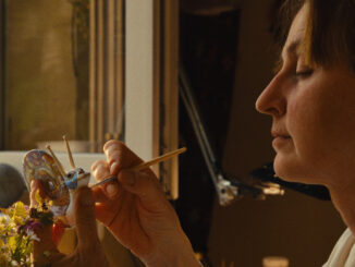 Anya creating porcelain figures